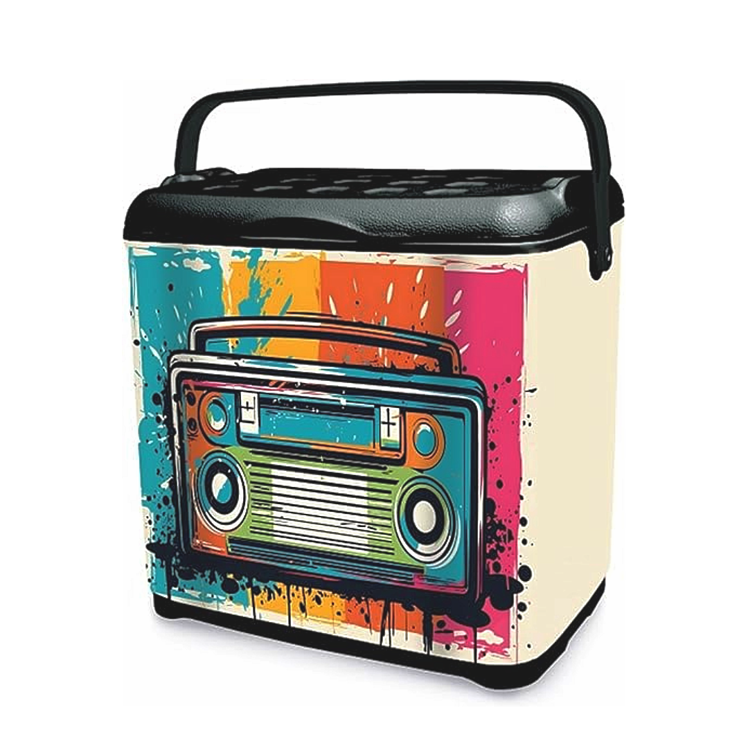 Leisure Quip 10L Retro Boom Cooler Box - Vibrant & Portable