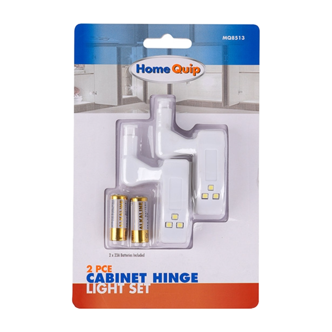 2-Piece Cabinet Hinge Light Set | Automatic LED Lighting