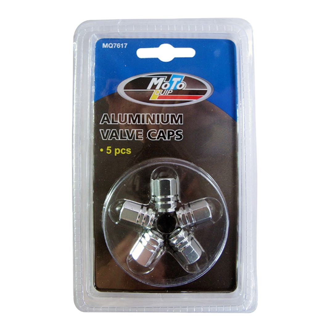 5 Piece Aluminium Valve Caps Set – Durable & Stylish Tire Accessories
