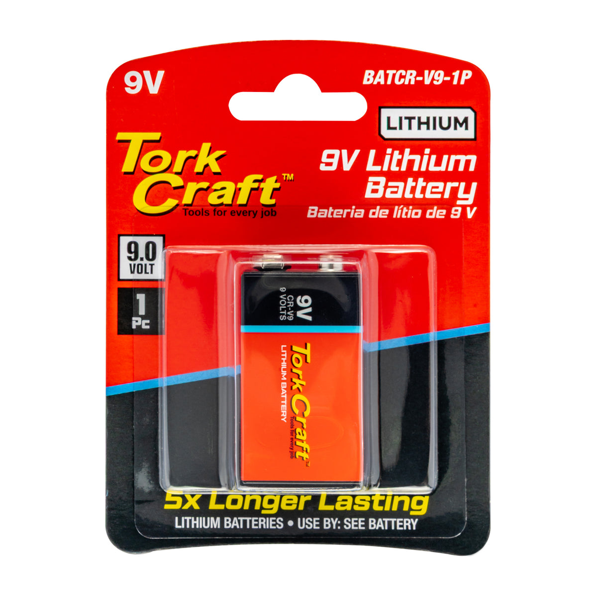 Battery 9v Lithium X1 Per Card (moq 30)