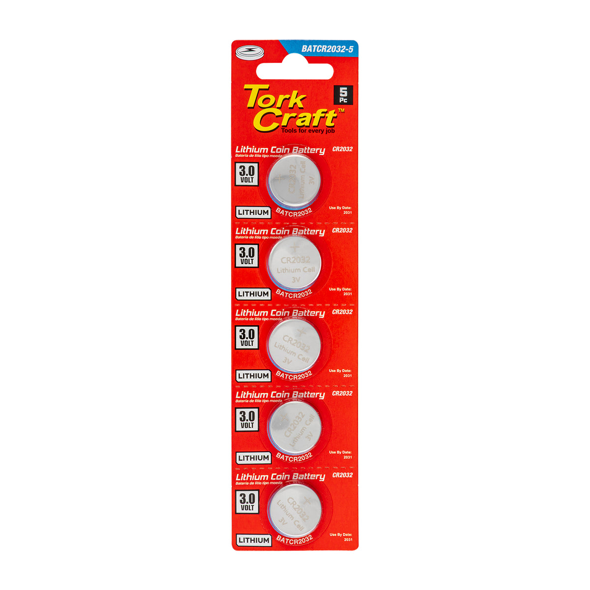 Battery Coin Cr2032 3v Lithium X5 Pack (moq 20)