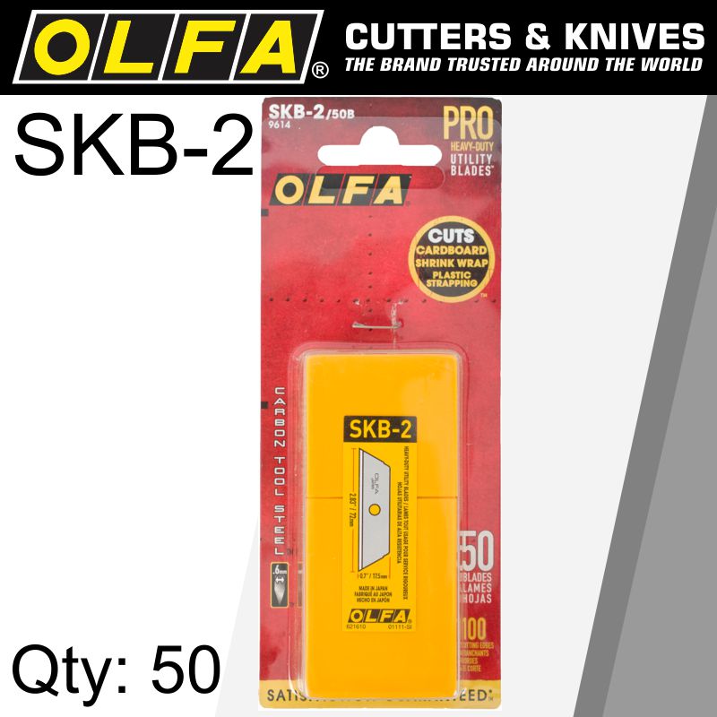 Olfa Blades Skb-2 50 Pack For Sk-4 Sk-9 Utc1 Cutters