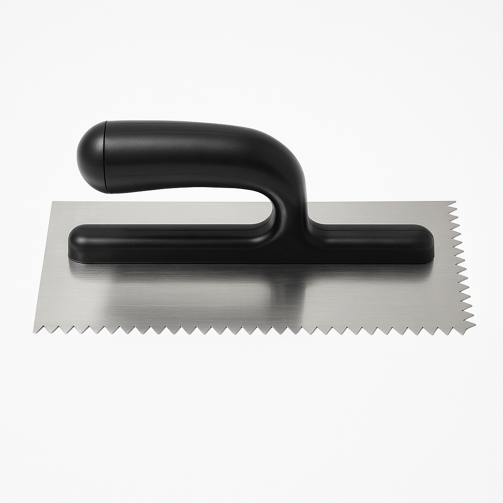 V-Notch Tiling Trowel with Durable Plastic Handle