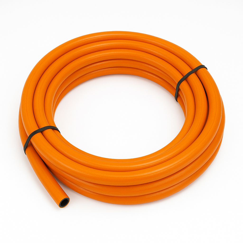 8mm LPG Gas Hose — 1 Meter | Orange