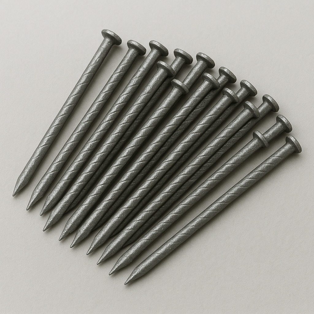 40x3.5mm Concrete Nails – 20PCS | Heavy-Duty Steel
