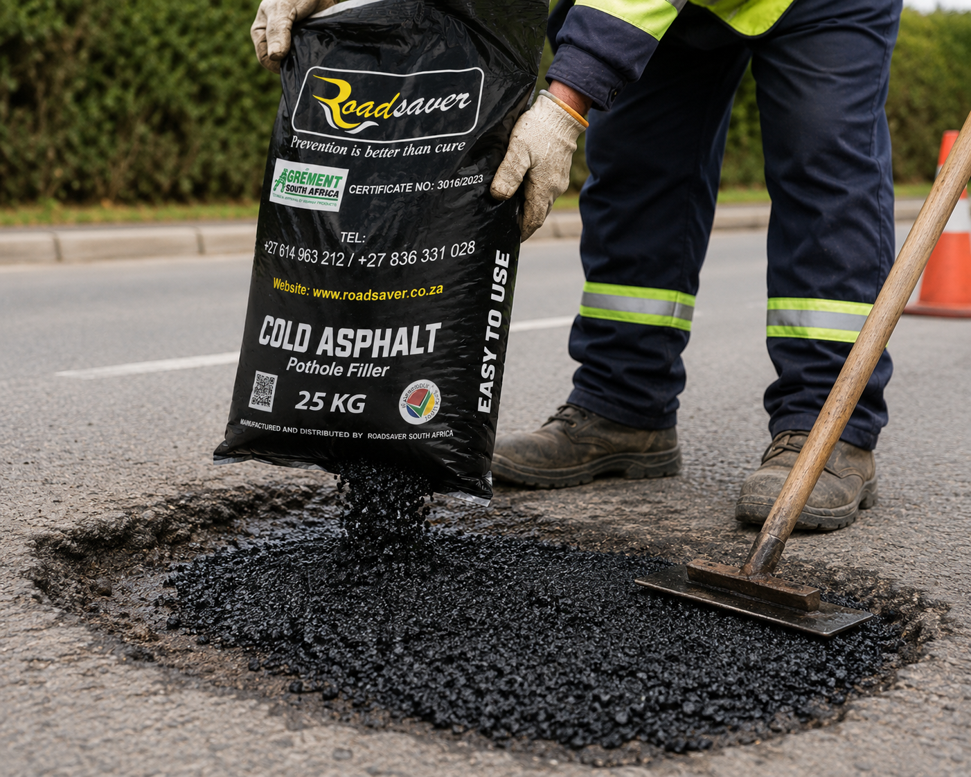 Roadsaver 25kg Cold Asphalt Pothole Filler