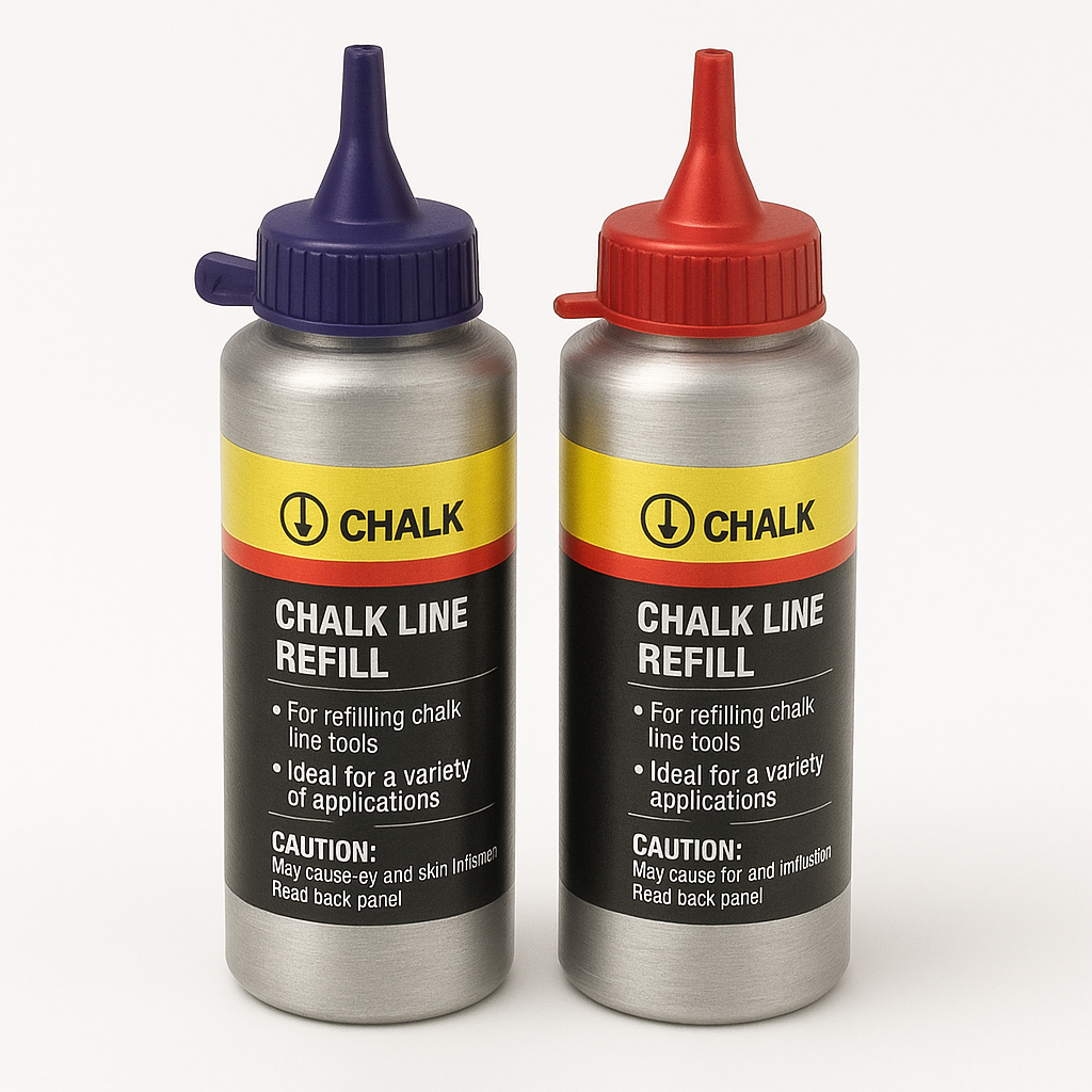 30m Chalk Line Reel with 150g Chalk Refill | Aluminium Case