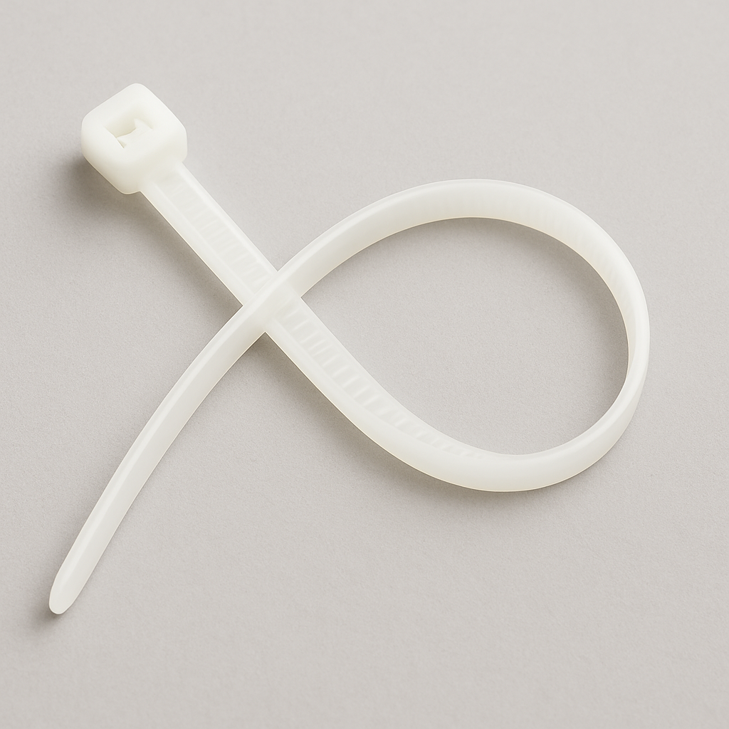 T18R White Cable Tie — 100mm x 2.5mm | Single Unit
