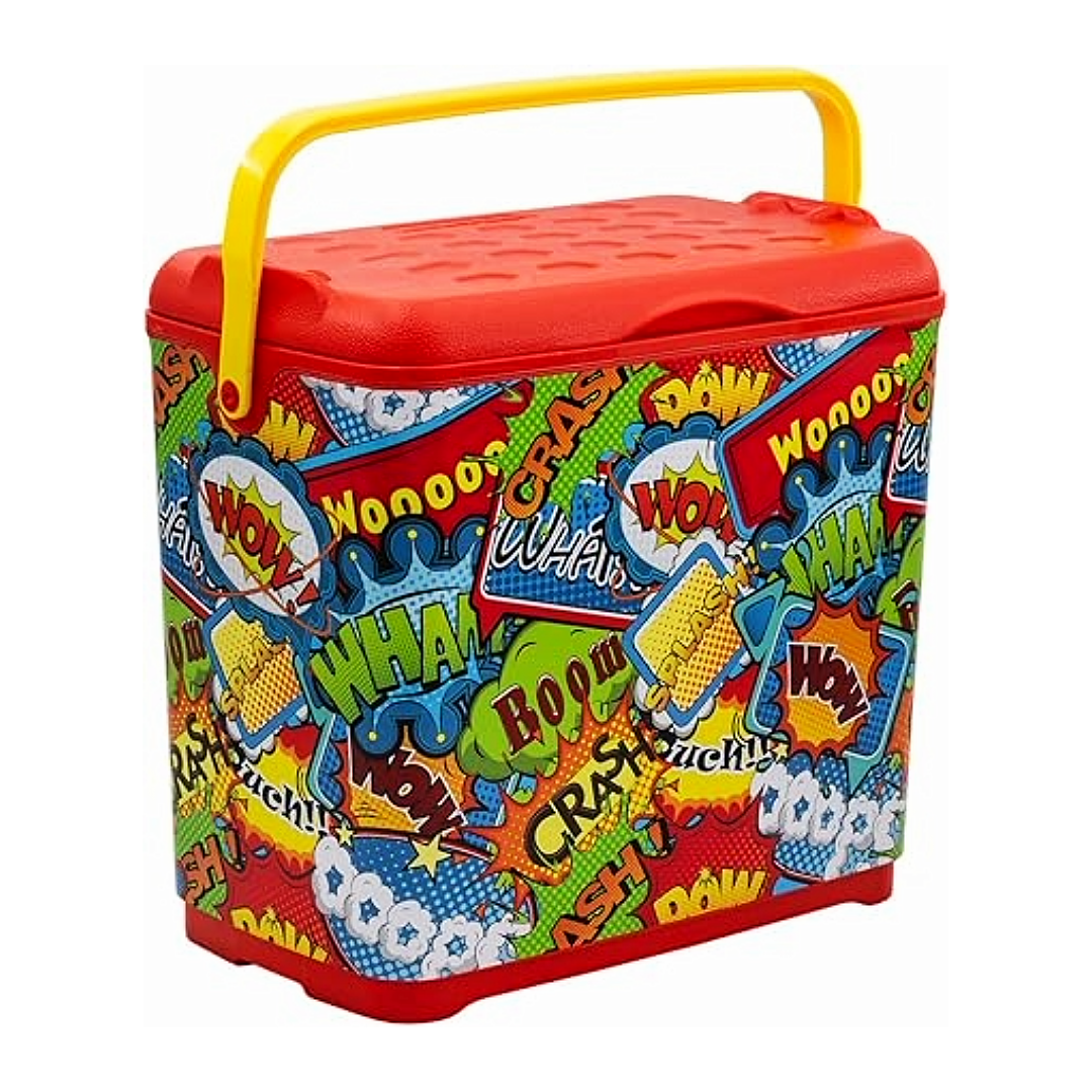 10L Cooler Box with IML Comic Design - Vibrant & Portable
