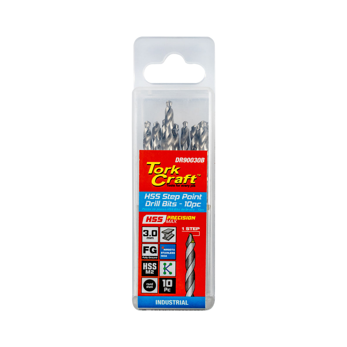 Precision-max Step Point 3.0mm Hss Drill 10 Pack