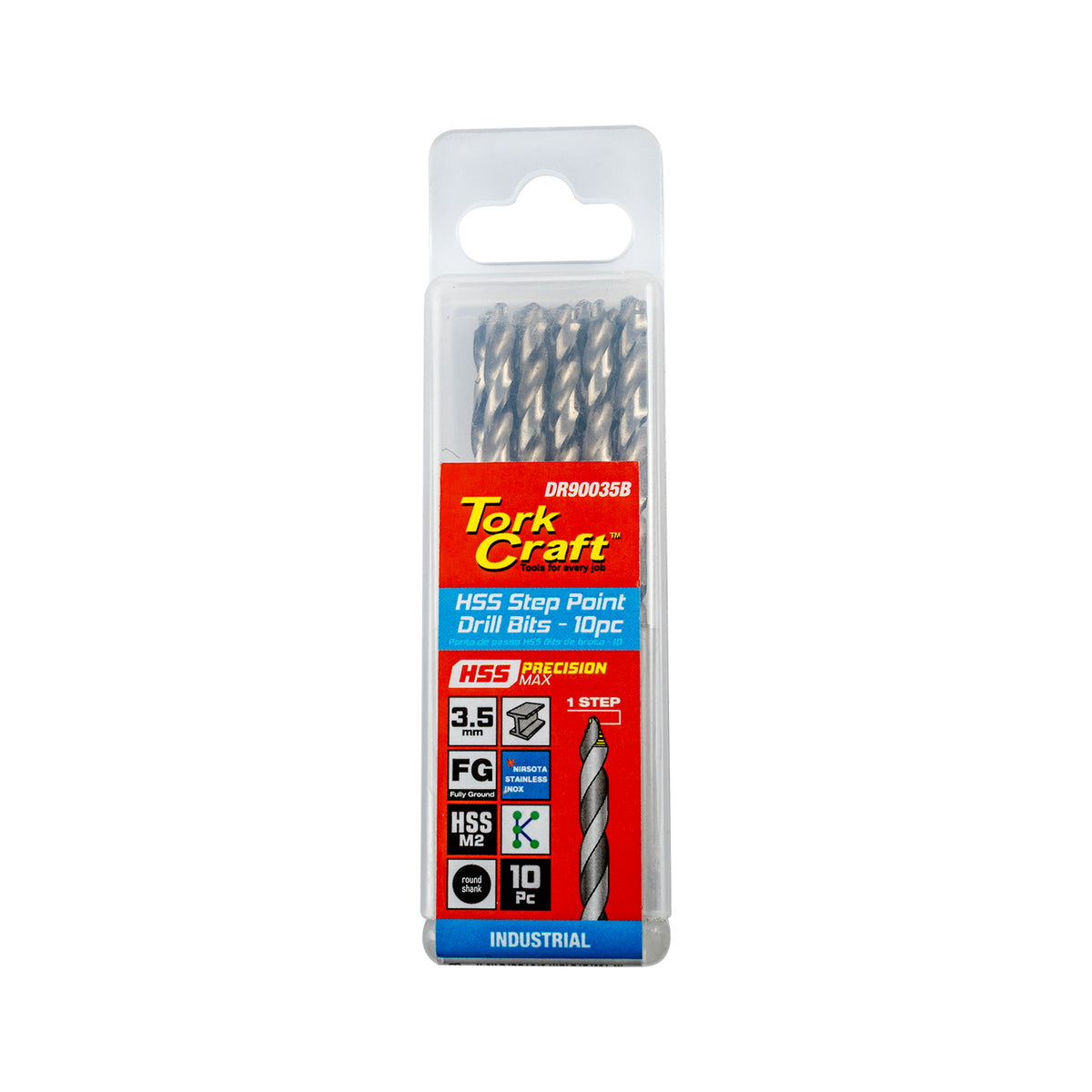 Precision-max Step Point 3.5mm Hss Drill 10 Pack