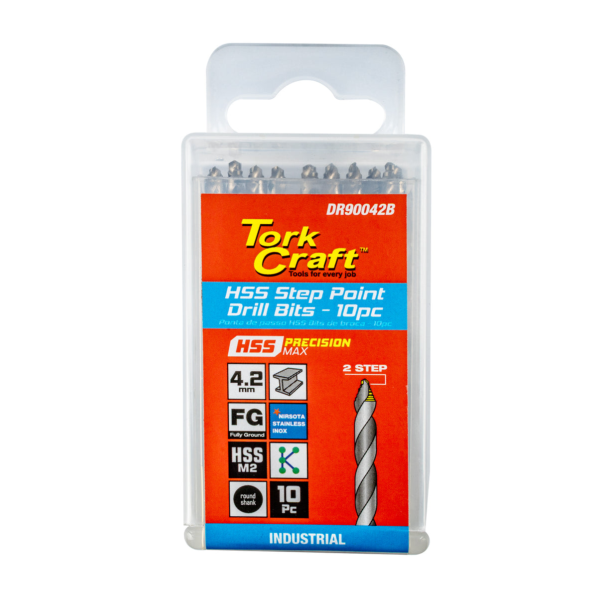 Precision-max Step Point 4.2mm Hss Drill 10 Pack