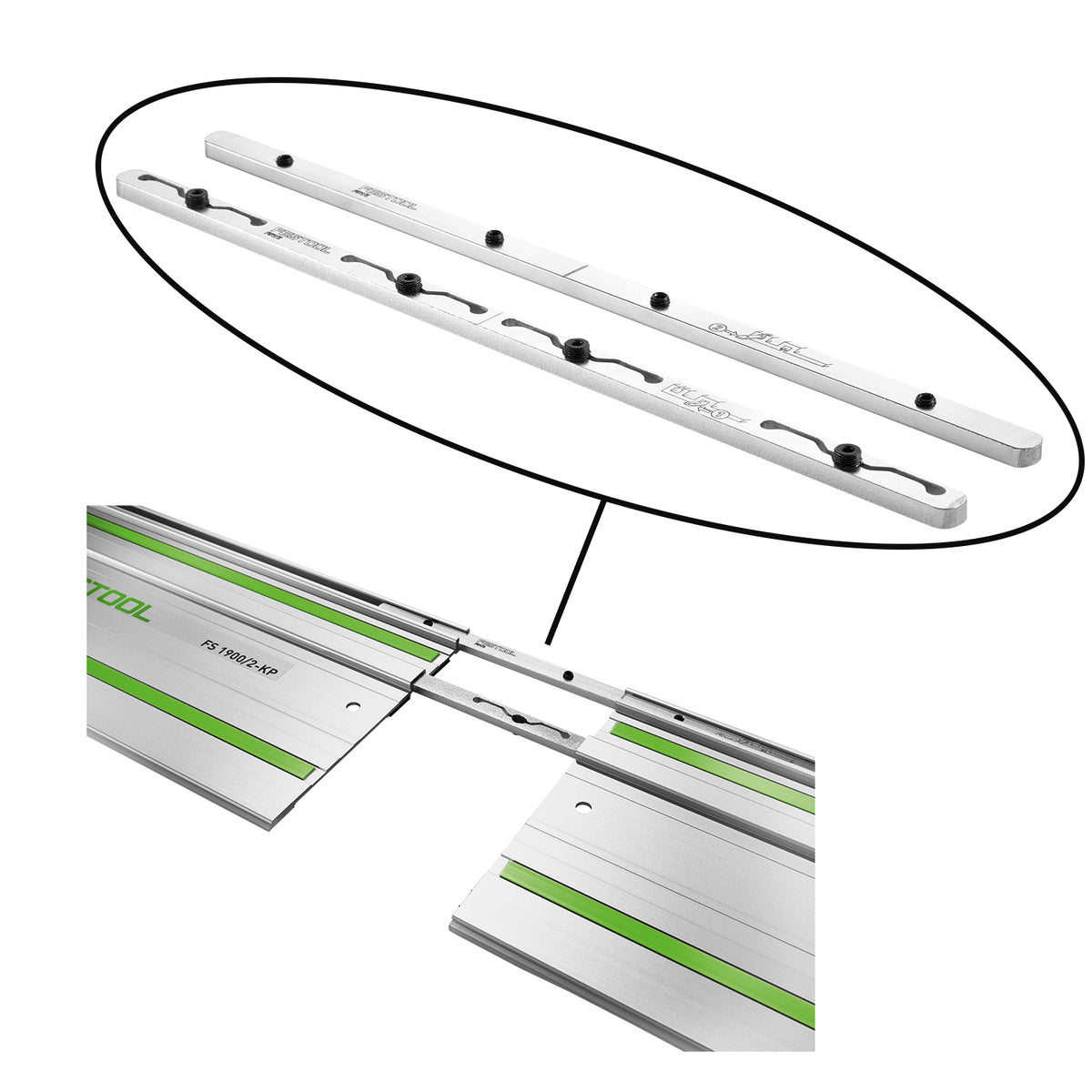 Festool FSV/2 Self-Aligning Guide Rail Connector Set with Combination Hex Key