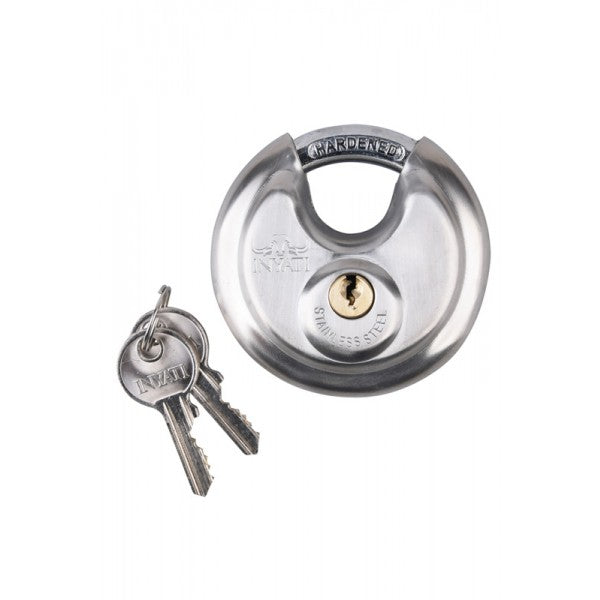 Black Jaguar 70mm Discus Padlock – High-Security Black Finish Lock | Tamper-Resistant Design