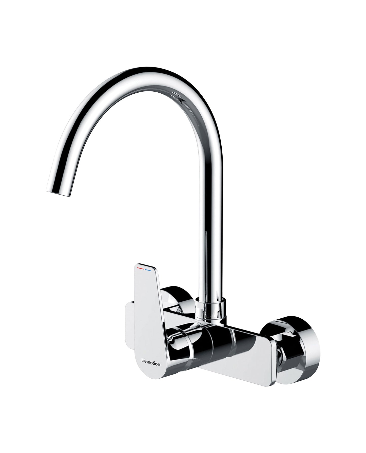 Blu-motion Luxus Kitchen Wall Mixer Tap - Chrome