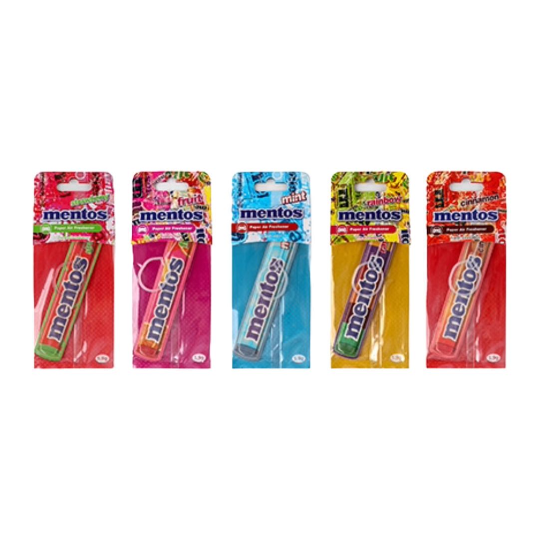Mentos MNT400 Car Air Freshener – Hanging Paper Scent for Rearview Mirror
