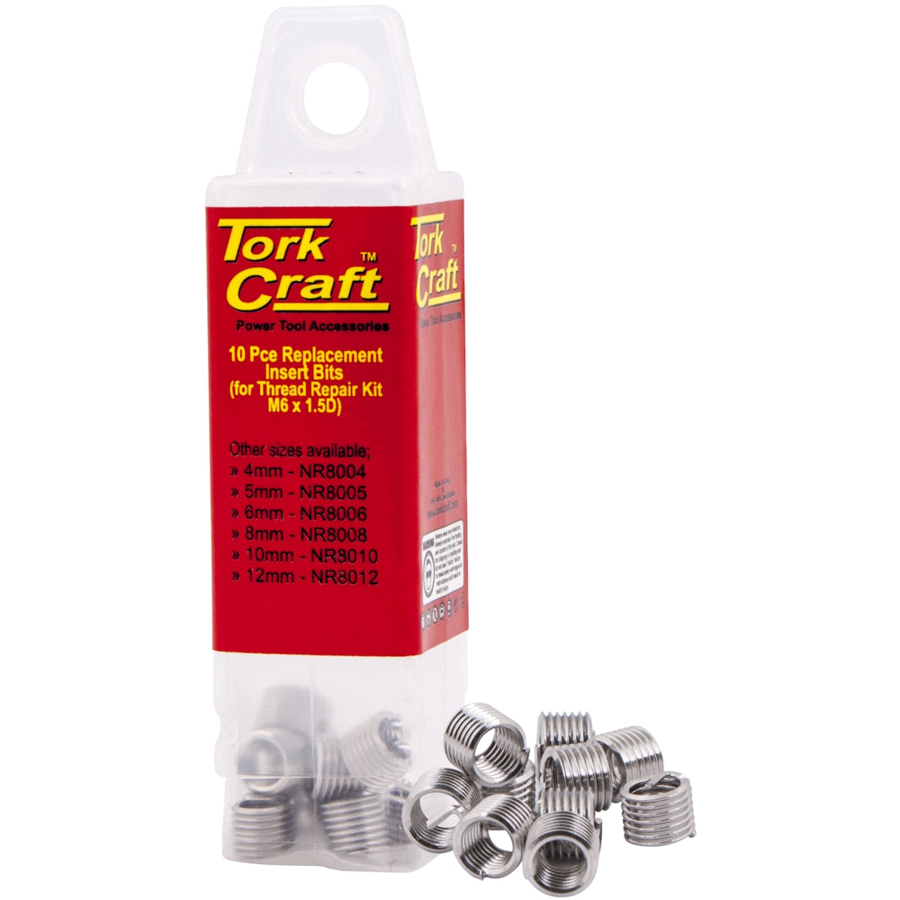Thread Repair Kit M6 X 1.5d Replacement Inserts 10pce