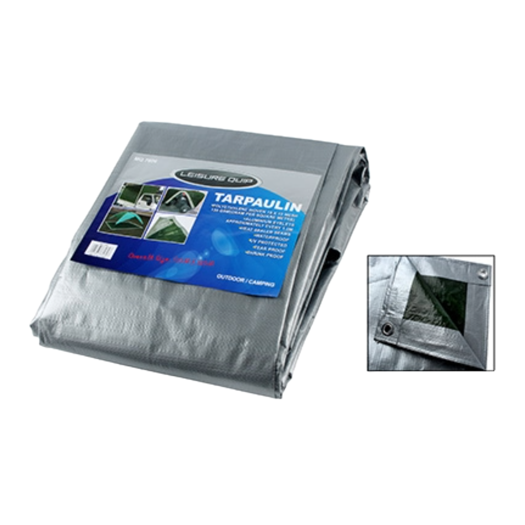 PE Tarpaulin 130GSM | 2.5m x 4.0m – Waterproof & UV-Resistant Multi-Purpose Cover