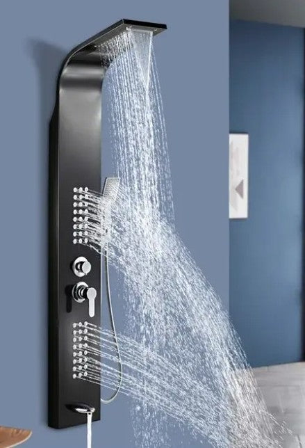 Montale Stainless Steel Shower Panel - Matt Black