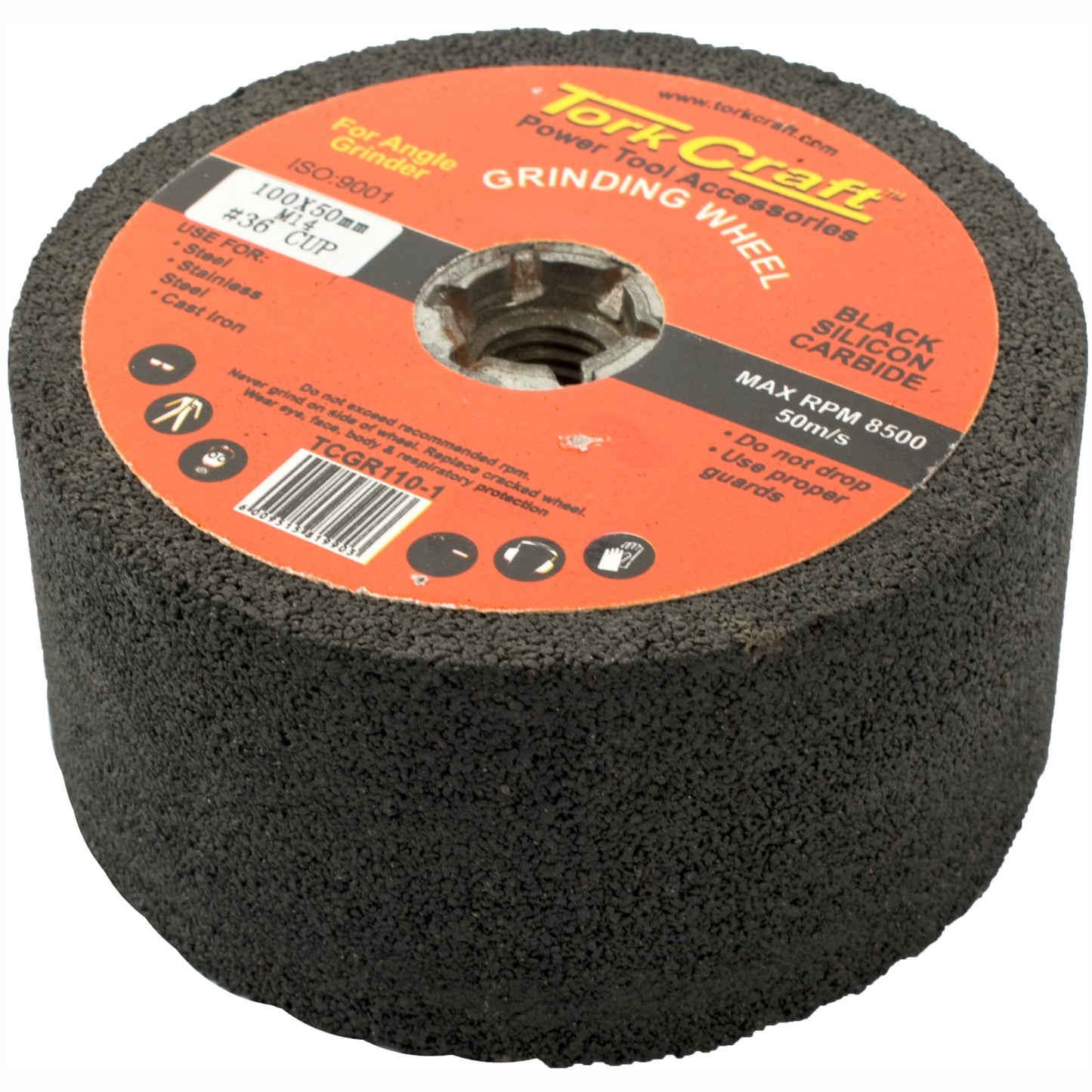 GRINDING WHEEL 100X50MM M14 BORE - #36CUP - ANGLE GRINDER