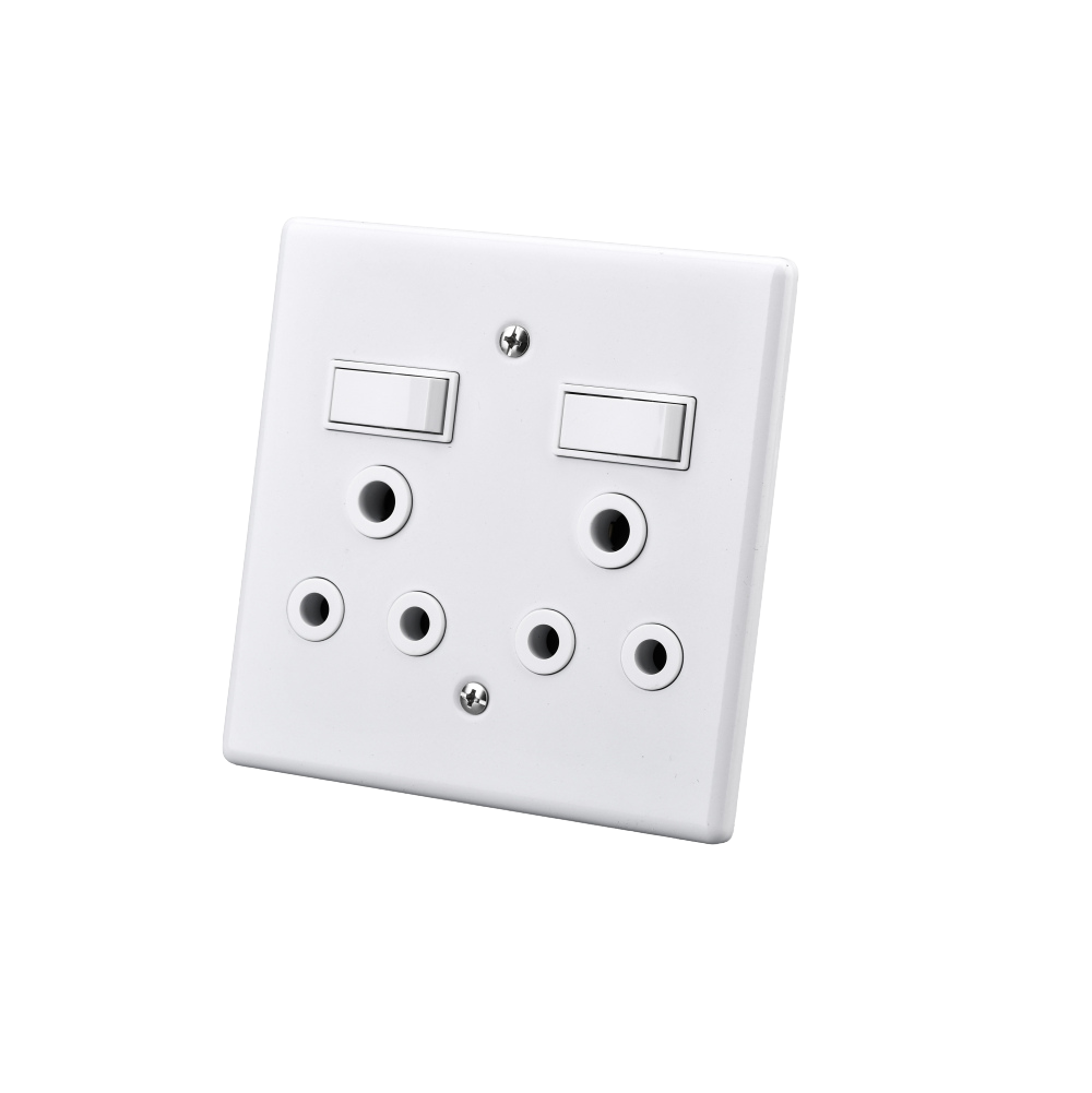 Electricmate 4x4 Steel Double Socket Plug