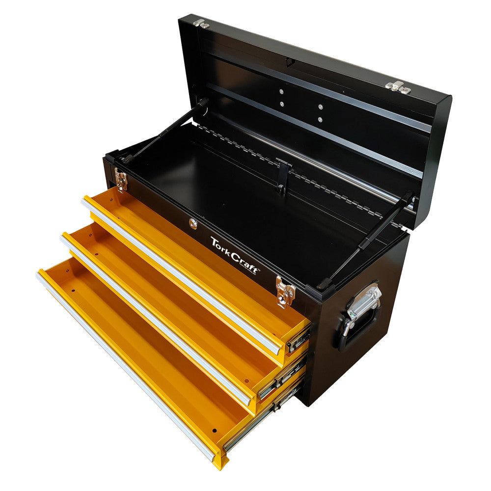 TOP BOX EMPTY 3 DRAWER & TOP TRAY 600X250X320MM TRACK BOX 2.0 TOOL BOX