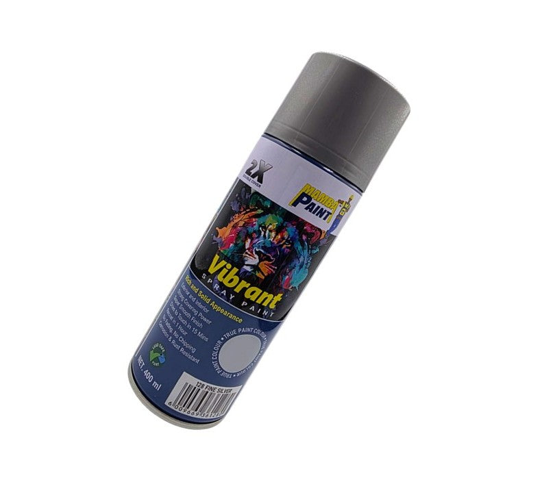 Black Mamba 400ml Spray Paint - Fine Silver