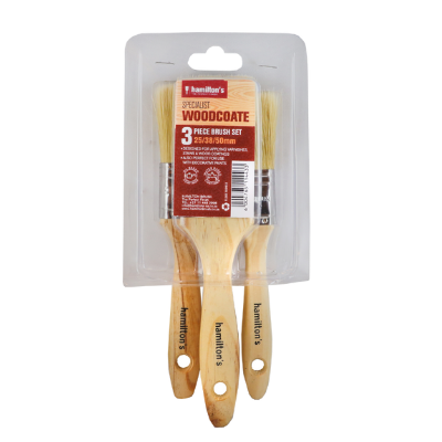 Woodcoate 3-Paint Brush Set