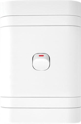 Lesco 4X2 Single Lever 1 Way PVC Switch