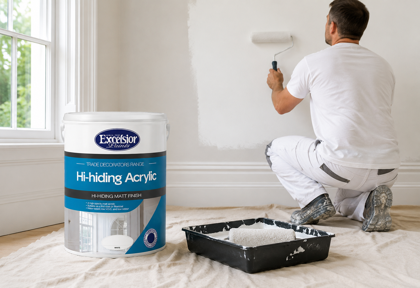 Excelsior Hi-Hiding 20lt Paint - White
