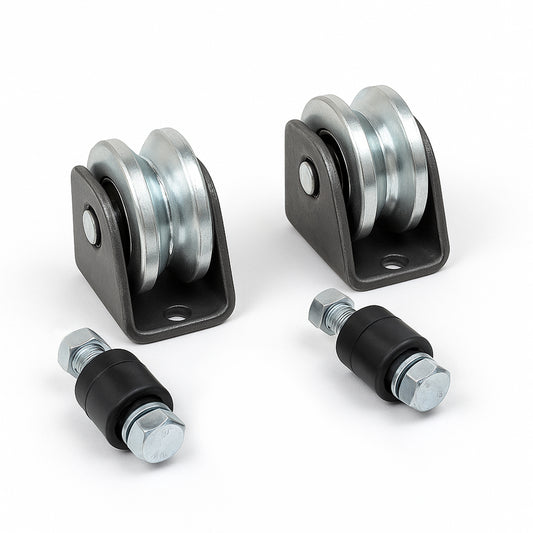 60mm V-Profile Sliding Gate Wheel Kit | WK60 with PVC Guides