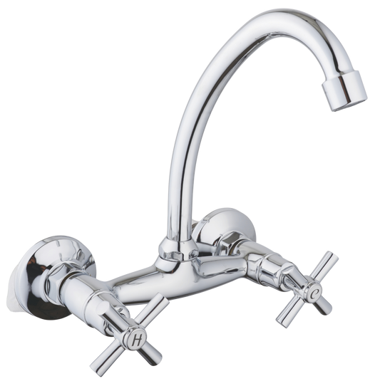 Nova Wall Mounted Sink Mixer - Chrome