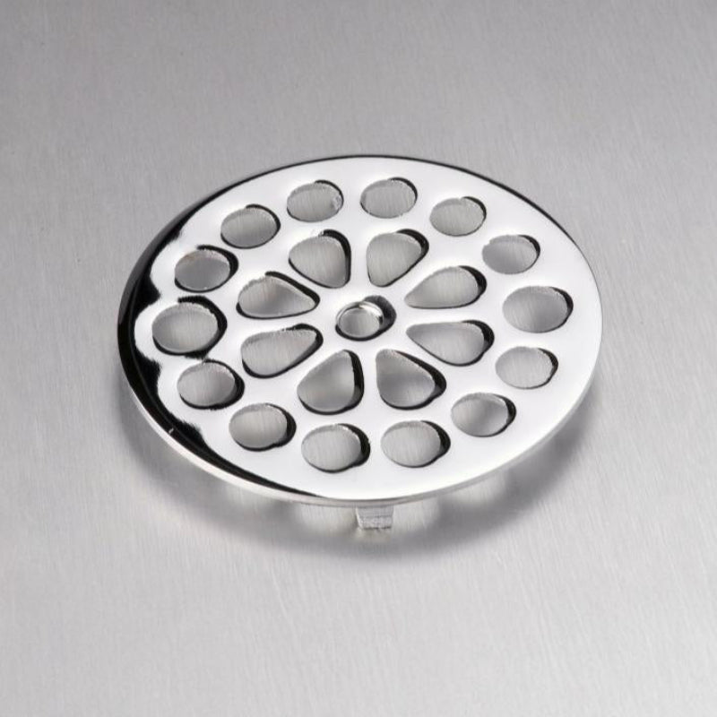 Gio Plumbing Round Shower Trap Grid | Chrome Finish Drain Cover