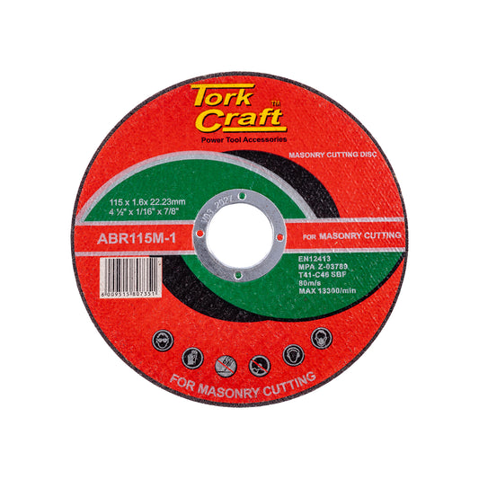 CUTTING DISC MASONRY 115 x 1.6 x 22.2MM