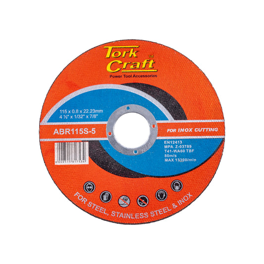 CUTTING DISC STEEL & SS 115 x 0.8 x 22.2 MM
