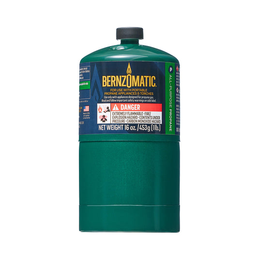 Bernzomatic Propane Hand Torch Cylinder Green 450gram (16.0z)