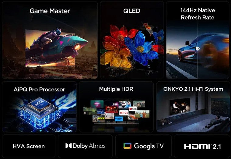 TCL P8K UK 4K 75 Inch QLED HDR Smart TV