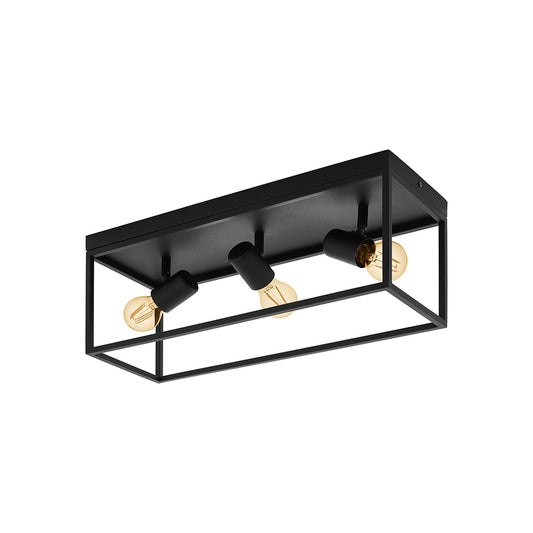 Eurolux Black Silentina 3lt Ceiling Light