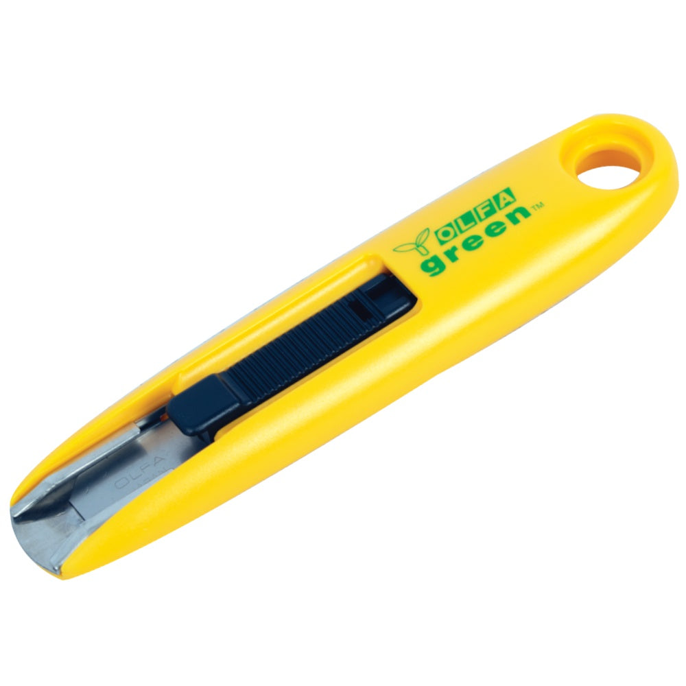 Olfa Safety Cutter - Recycled Green W/12.5mm Blade Box Opener Cutte
