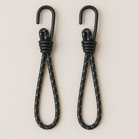 8x120mm Heavy-Duty Bungee Cords (2-Pack) by DISA – Elastic Tie-Downs