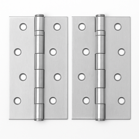 100 x 60mm Steel Butt Hinge Pair | Durable Hinges for Doors & Cabinets