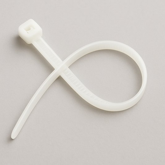 T18R White Cable Tie — 100mm x 2.5mm | Single Unit
