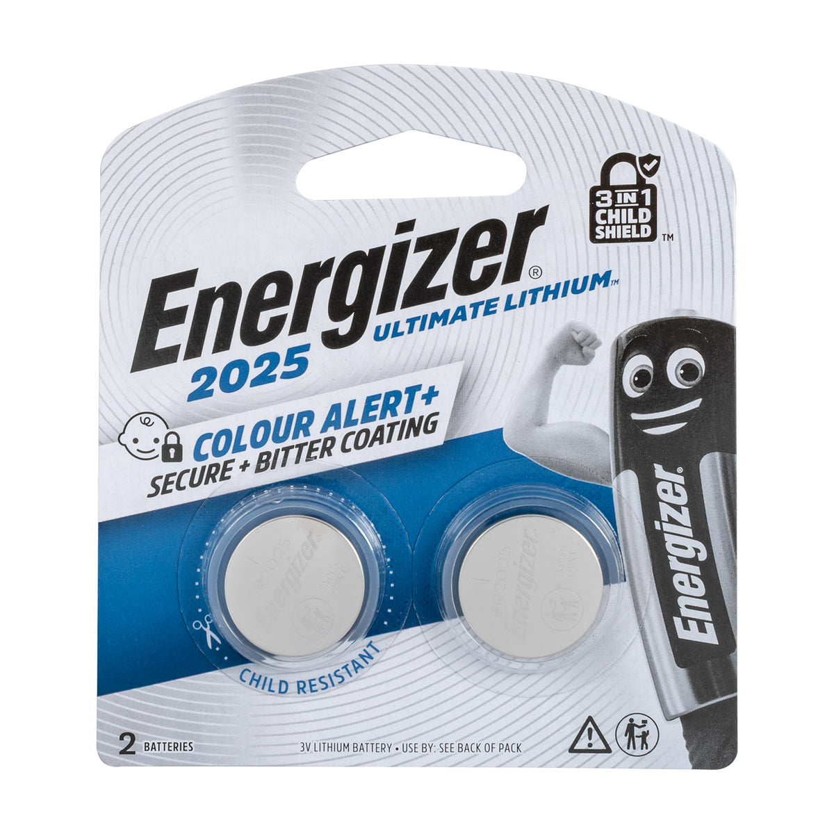Cr2025 3v Bp2 Battery Ult Lithium Coin 3 In 1 Energizer
