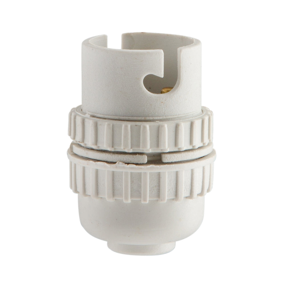 B22 Bulb holder White