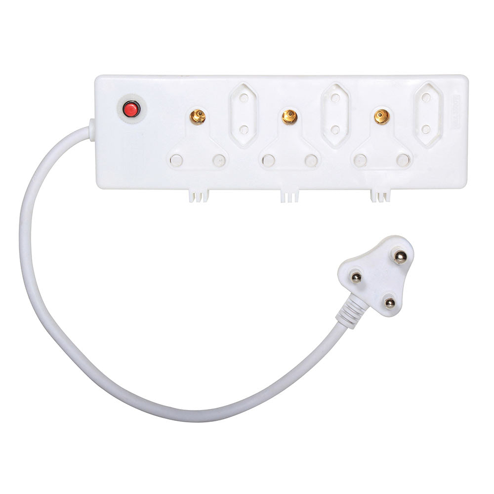 Eurolux 6way Multi-plug 3 x 16A, 3 x 5A with Overload protection