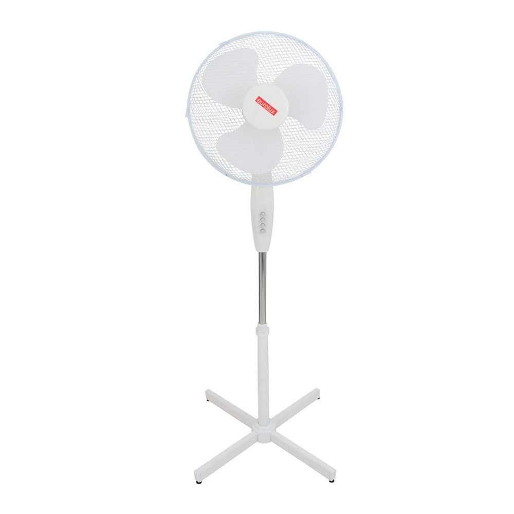 Eurolux Floor Standing fan 16" 3 speed white