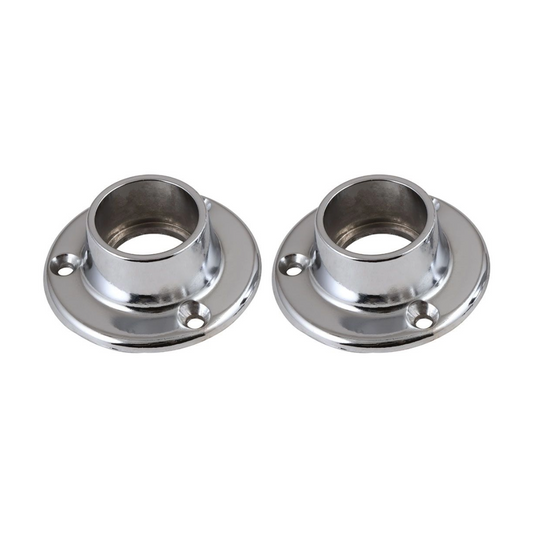 Cast Iron Chrome-Plated Flange Bracket Pair – DISA | Heavy-Duty Mounting Solution