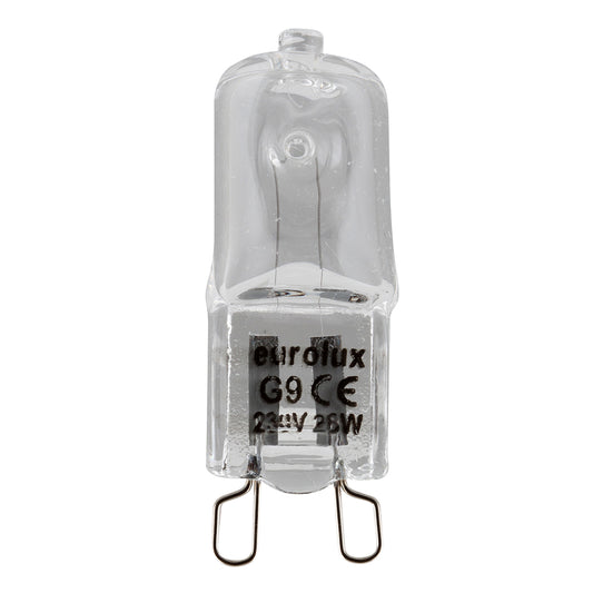 Eurolux G9 28W Fused Clear Bi-Pin Halogen Saver Bulb