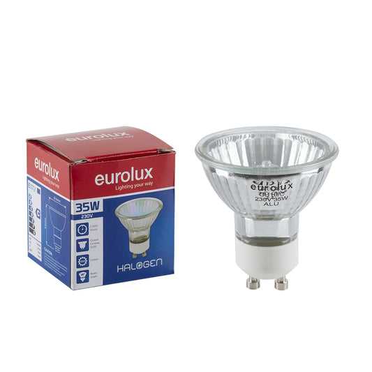 Eurolux GU10 35W Ceramic Base Alu Reflector Halogen Downlight