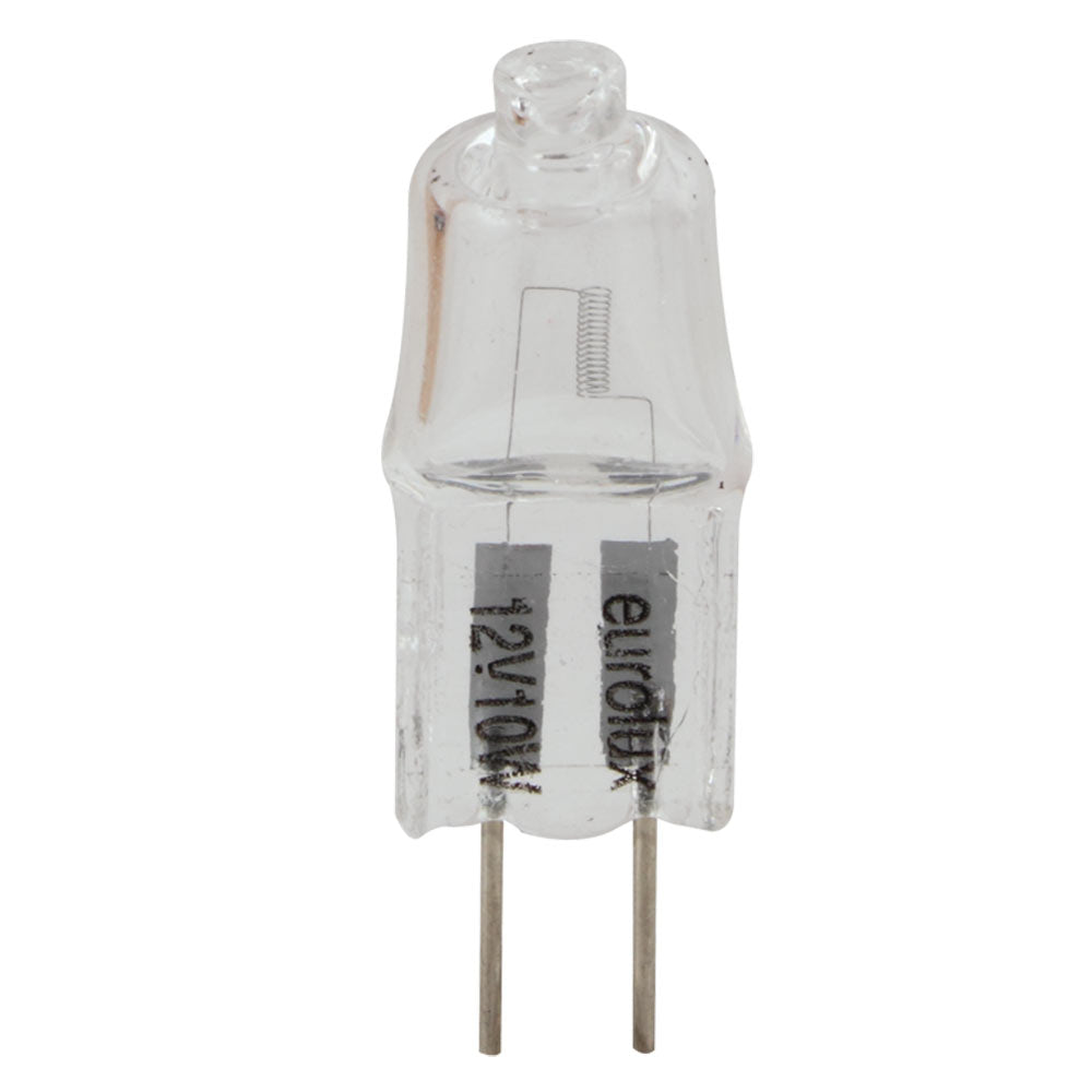 Eurolux G4 10W 12V Clear Bi-Pin Halogen Bulb